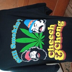 Liquid Blue Black Cheech & Chong Graphic Tee